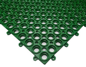 PVC원형조립매트/45X60CM/녹색