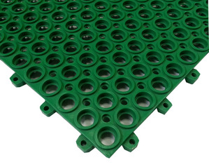 PVC원형조립매트/30X30CM/녹색